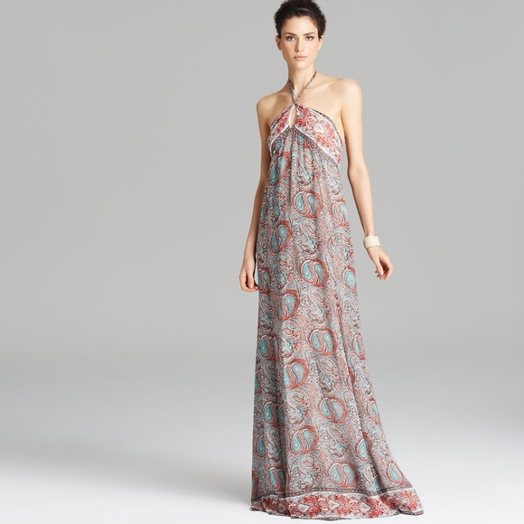 Rachel Zoe Cross Strap Silk Maxi Dress-NWT - Picture 1 of 7